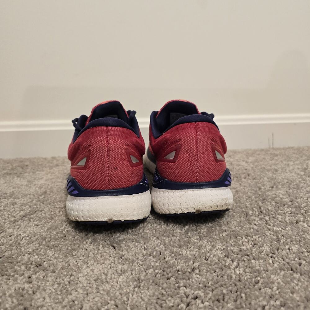 Brooks Glycerin GTS 19 Running Shoes Womens Sz 12 B Pink / Navy - Picture 2 of 7